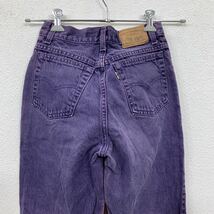 Levi's デニムパンツ W24 リーバイス パープル USA製 レディース リーバイス 古着卸 アメリカ仕入 2310-465_画像6