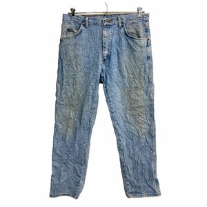 Wrangler デニムパンツ W36 ラングラー ビッグサイズ ライトブルー コットン USA製 古着卸 アメリカ仕入 2310-1059