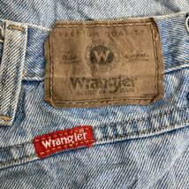 Wrangler デニムパンツ W34 ラングラー レギュラーフィット ライトブルー コットン メキシコ製 古着卸 アメリカ仕入 2310-635_画像9