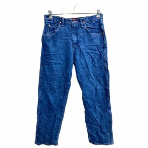 Wrangler カウボーイ ロングパンツ W33 ラングラー 31MWZインディゴ ブルー メキシコ製 コットン 古着卸 アメリカ仕入 2310-587