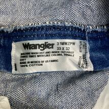 Wrangler カウボーイ ロングパンツ W33 ラングラー 31MWZインディゴ ブルー メキシコ製 コットン 古着卸 アメリカ仕入 2310-587_画像8