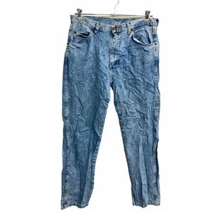 Wrangler デニムパンツ W35 ラングラー ライトブルー コットン メキシコ製 古着卸 アメリカ仕入 2310-633