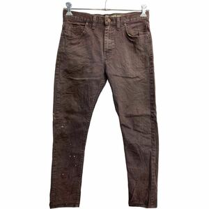 Dickies デニムパンツ W30 ディッキーズ スリムスキニー ブラウン メキシコ製 古着卸 アメリカ仕入 2311-962