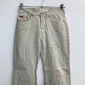 Lee Cooper カラーパンツ W30 リークーパー ボタンフライ ベージュ 古着卸 アメリカ仕入 2311-715の画像2