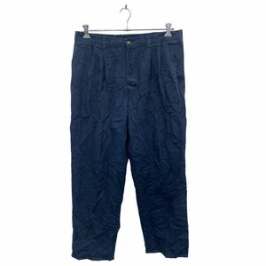 DOCKERS チノパンツ W38 ドッカーズ タック入り クラシックフィット コットン ビッグサイズ ネイビー 古着卸 アメリカ仕入 2311-517