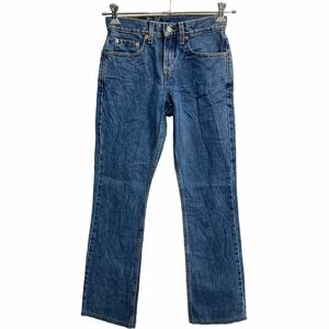 Levi's 505 デニムパンツ W27 リーバイス ジュニアサイズ レギュラーフィット ブルー コットン メキシコ製 古着卸 アメリカ仕入 2311-980