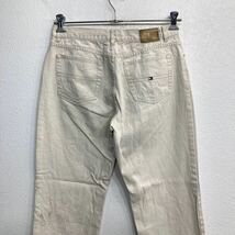 TOMMY HILFIGER デニムパンツ W31 トミーヒルフィガー レディース ホワイトベージュ コットン 古着卸 アメリカ仕入 2311-749_画像7