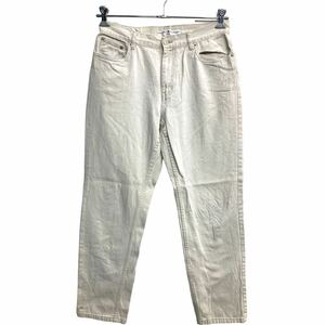 TOMMY HILFIGER デニムパンツ W31 トミーヒルフィガー レディース ホワイトベージュ コットン 古着卸 アメリカ仕入 2311-749