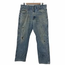 Wrangler デニムパンツ W34 ラングラー コットン 青 古着卸 アメリカ仕入 2311-638_画像1