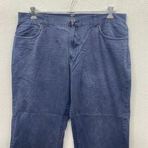 TOMMY HILFIGER チノパンツ W38 トミーヒルフィガー コットン ビッグサイズ ネイビー 古着卸 アメリカ仕入 2311-652_画像2