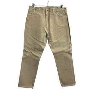 Wrangler ロングパンツ W38 ラングラー ビッグサイズ ベージュ コットン 古着卸 アメリカ仕入 2311-1411