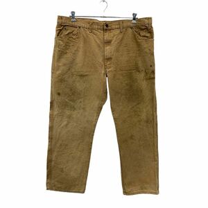 Dickies ワーク・ペインターパンツ W44 ディッキーズ ブラウン ビッグサイズ メキシコ製 古着卸 アメリカ仕入 2311-1171