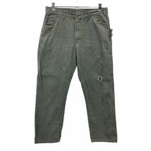 Dickies ワーク・ペインターパンツ W38 ディッキーズ カーキグリーン ビッグサイズ コットン 古着卸 アメリカ仕入 2311-1335_画像1