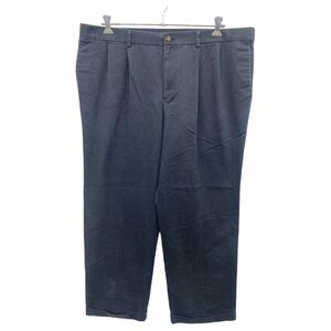 DOCKERS チノパンツ W42 ドッカーズ リラックスフィット タック入り ビッグサイズ ネイビー 古着卸 アメリカ仕入 2311-911