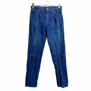 Wrangler カウボーイ ロングパンツ W34 ラングラー 13MWZ ブルー コットン メキシコ製 古着卸 アメリカ仕入 2312-235