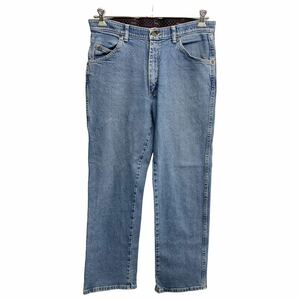 Wrangler デニムパンツ W34 ラングラー レギュラーフィット ブルー メキシコ製 古着卸 アメリカ仕入 2312-612