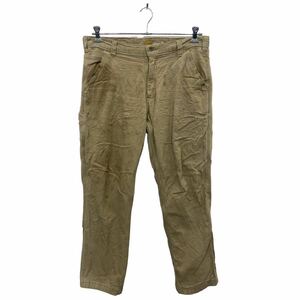 Carhartt ワークパンツ W34 カーハート リラックスフィット ダック 裏ボア キャメル 古着卸 アメリカ仕入 2312-483