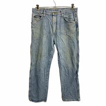 Wrangler デニムパンツ W36 ラングラー ビッグサイズ ライトブルー コットン メキシコ製 古着卸 アメリカ仕入 2312-412_画像1