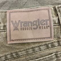 Wrangler ワークパンツ W40 ラングラー ダック コットン 裏ボア ビッグサイズ メキシコ製 カーキ 古着卸 アメリカ仕入 2312-356_画像9