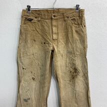 Dickies ワークパンツ W36 ディッキーズ ペインターパンツ ビッグサイズ ベージュ コットン 古着卸 アメリカ仕入 2312-1125_画像2