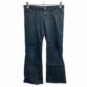 Dickies ロングパンツ W34 ディッキーズ レディース ブラック 古着卸 アメリカ仕入 2312-1026