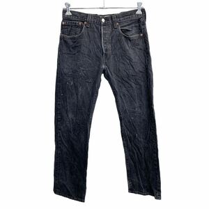 Levi's 501 デニムパンツ W32 リーバイス ボタンフライ ブラック コットン メキシコ製 古着卸 アメリカ仕入 2312-202