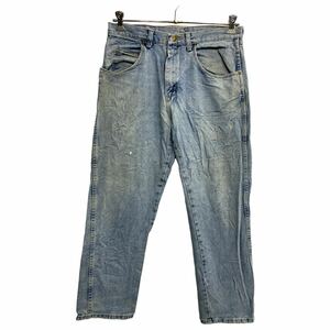 Wrangler デニムパンツ W33 ラングラー ライトブルー コットン ライトブルー メキシコ製 古着卸 アメリカ仕入 2312-635