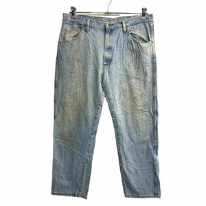 Wrangler デニムパンツ W36 ラングラー ビッグサイズ ライトブルー コットン 古着卸 アメリカ仕入 2312-422