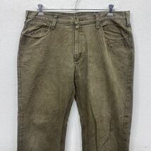 Carhartt ワークパンツ W40 カーハート リラックスフィット ダック コットン メキシコ製 カーキ 古着卸 アメリカ仕入 2312-489_画像2