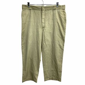 Dickies ワークパンツ W42 ディッキーズ ビッグサイズ ベージュ 古着卸 アメリカ仕入 2312-1137