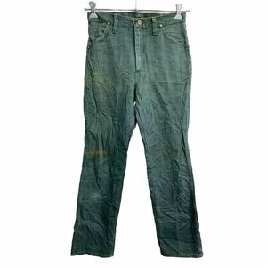 Wrangler デニムパンツ W29 ラングラー 13MWZ グリーン コットン USA製 古着卸 アメリカ仕入 2312-229