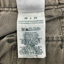 DOCKERS ワークパンツ W36 ドッカーズ カーゴパンツ ダック コットン ビッグサイズ グレー 古着卸 アメリカ仕入 2312-743_画像8