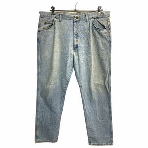 Wrangler デニムパンツ W42 ラングラー ビッグサイズ ライトブルー コットン 古着卸 アメリカ仕入 2312-599