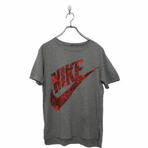 中古 NIKE 半袖 ロゴ Tシャツ S~ ナイキ グレー レッド クルーネック 古着卸 アメリカ仕入 a604-5372