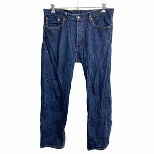 Levi's 505 デニムパンツ W38 リーバイス レギュラーフィット ビッグサイズ インディゴ コットン 古着卸 アメリカ仕入 2401-911