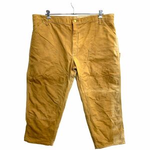 Carhartt рабочие брюки W46 Carhartt двойной колено painter's pants большой размер Brown хлопок USA производства б/у одежда . America скупка 2401-537