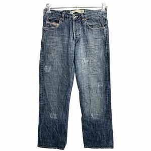 DIESEL デニムパンツ W33 ディーゼル ボタンフライ インディゴ イタリア製 古着卸 アメリカ仕入 2401-191