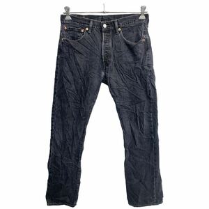 Levi's 501 デニムパンツ W32 リーバイス ボタンフライ ブラック コットン メキシコ製 古着卸 アメリカ仕入 2401-326