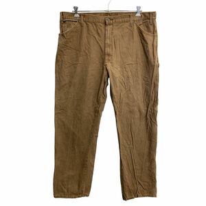 Dickies ワークパンツ W42 ディッキーズ ペインターパンツ ビッグサイズ ブラウン コットン メキシコ製 古着卸 アメリカ仕入 2401-41