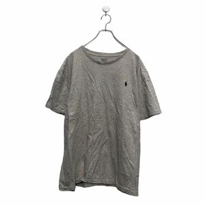 POLO RALPH LAUREN 半袖 ロゴ Tシャツ ポロラルフローレン XL グレー シンプル ビッグサイズ 古着卸 アメリカ仕入 a604-5466