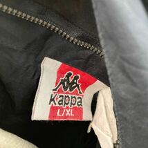 kappa ナイロンジャケット XL ブラック カッパ ジップアップ 裏フリース ビッグサイズ 古着卸 アメリカ仕入 a510-6478_画像4
