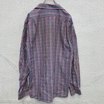 TOMMY HILFIGER 長袖 チェック柄 シャツ 16 1/2 レッド ネイビー トミーヒルフィガー 古着卸 アメリカ仕入 a510-5742_画像6