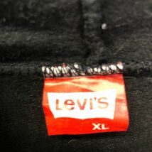 Levi's プリント スウェット パーカー XL ブラック レッド ホワイト リーバイス ジップアップ ロゴ 古着卸 アメリカ仕入 a510-6557_画像8