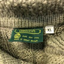 Glencroft ウール ニット カーディガン レディース XL ブラウン グレンクラフト イギリス製 ボタン 古着卸 アメリカ仕入 a510-6197_画像8