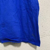 Champion 半袖 ロゴTシャツ XL ブルー チャンピオン ビッグサイズ クルーネック ワンポイント 刺繍ロゴ 古着卸 アメリカ仕入 a604-5606_画像4