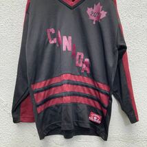 CANADA ゲームシャツ 10 レディース 長袖 ロンT ジャージ 黒 ブラック 古着卸 アメリカ仕入 a511-5056_画像3