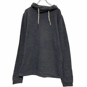 Tommy Hilfiger ロゴ スウェット パーカー M グレー ホワイト トミーヒルフィガー フーディー 古着卸 アメリカ仕入 a511-5202