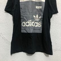 adidas 半袖 プリント Tシャツ M アディダス ブラック ホワイト ロゴ 古着卸 アメリカ仕入 a604-5699_画像3