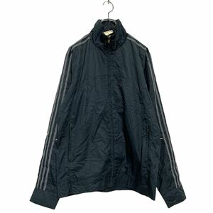 Adidas Zip-Up Nylon Jacket S Тонная серая сетчатая сетчатая сетка Adidas U.604-5658