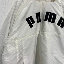 PUMA ハーフジップ ダウン・中綿ジャケット XL ホワイト ブラック プーマ ビッグサイズ 古着卸 アメリカ仕入 a601-5434_画像7